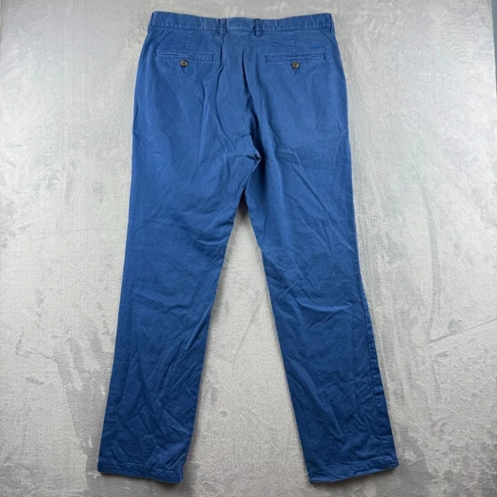 Southern Tide Pants Mens 34x32 Blue Stretch Twill Chino Khaki
